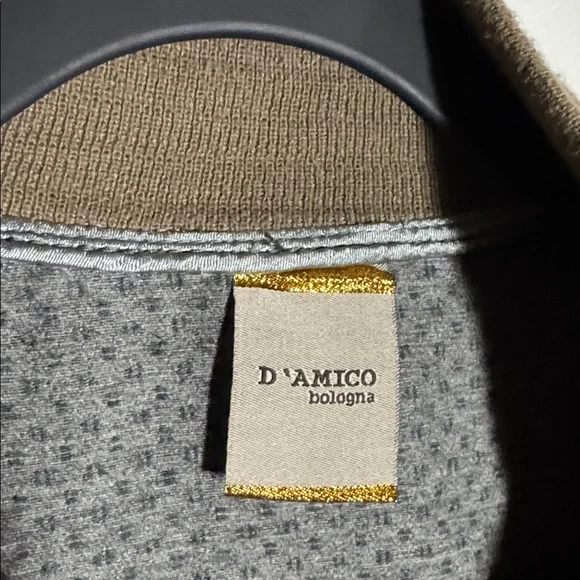 D'amico Fodera Men's Jacket Size 50 100% pelle cuir leather